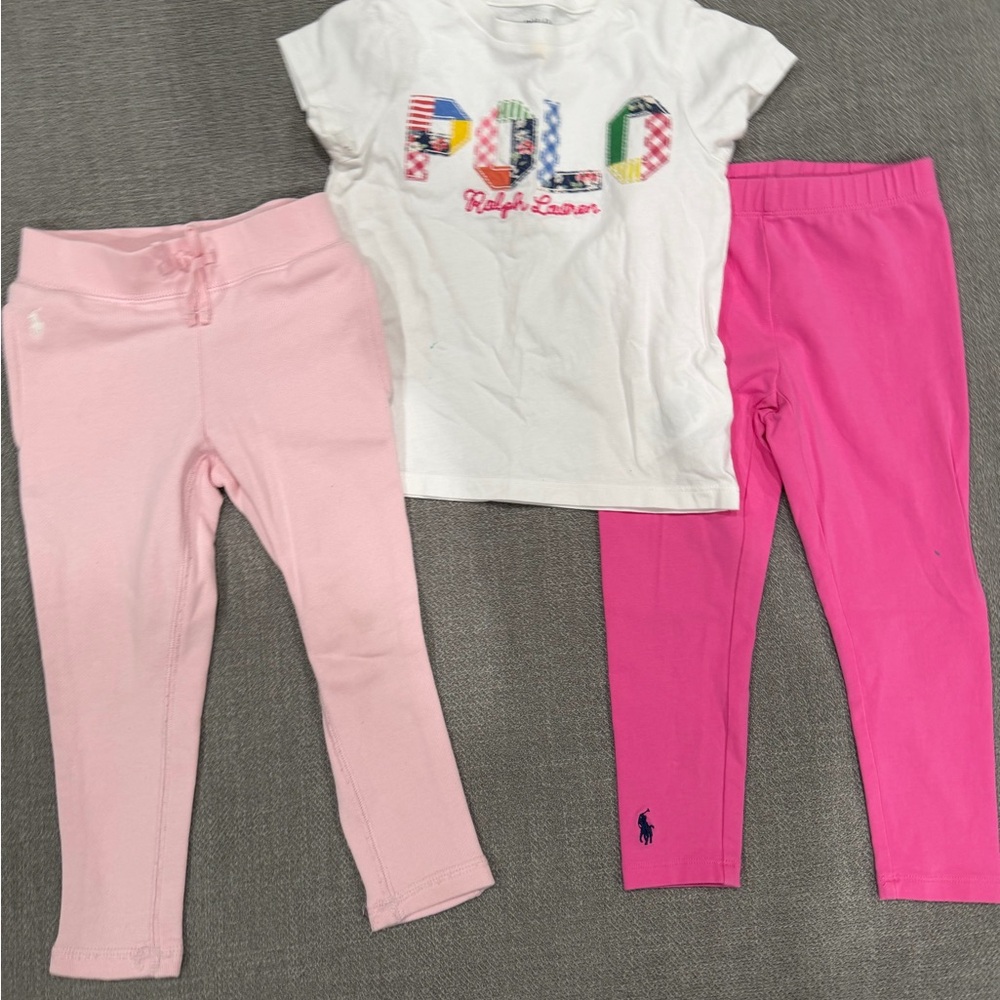 Ralph Lauren Kids Light Pink Sweatpants & Leggings
